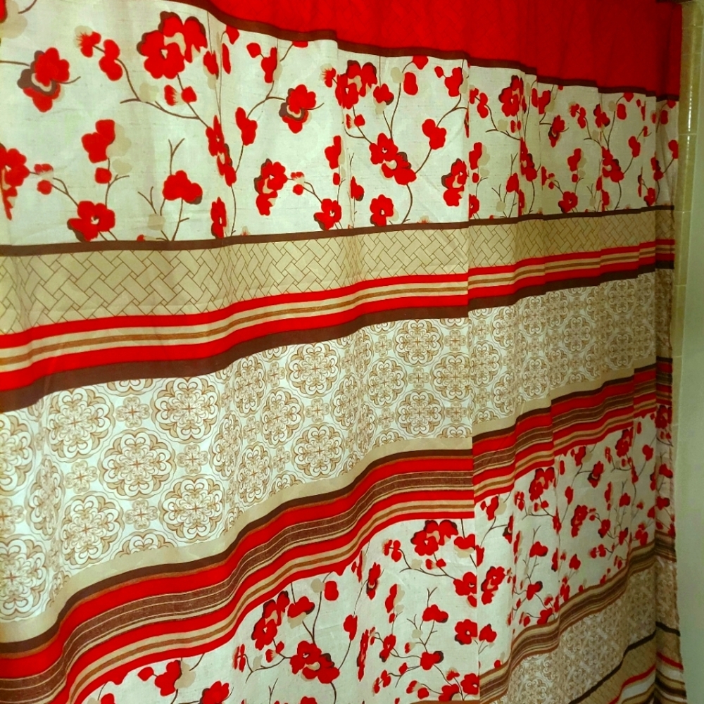 Boho shower curtain